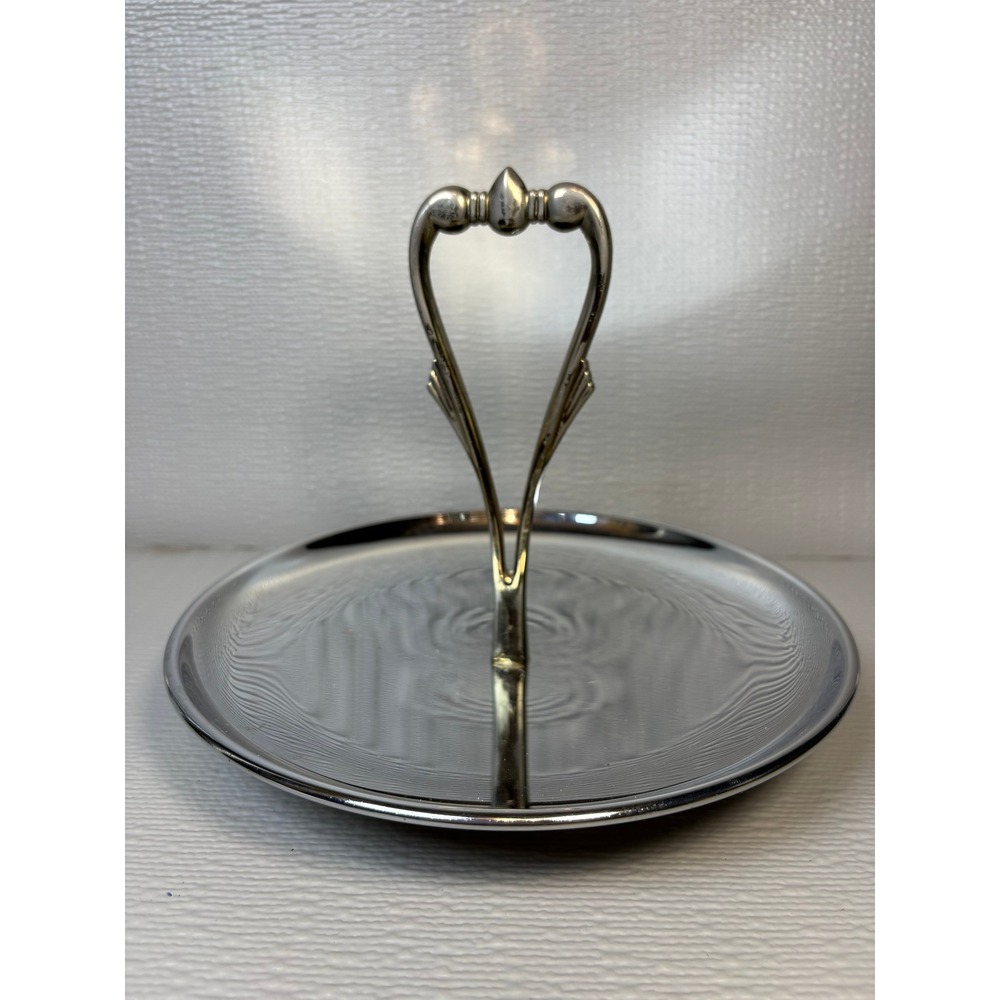 Vintage Kromex Chrome Tidbit Tray Mid Century Modern Serving Dish Made in USA